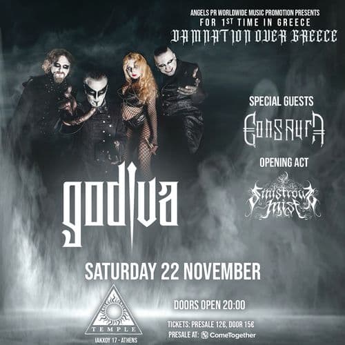 GODIVA  โDAMNATION OVER GREECEโ // 22 ฮฮฟฮตฮผฮฒฯฮฏฮฟฯ
 // live at Black Temple