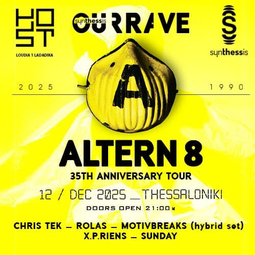 SYNTHESSIS project & HOST pres. ALTERN-8 "35 YEARS ANNIVERSARY TOUR"  THESSALONIKI | 12.12.2025