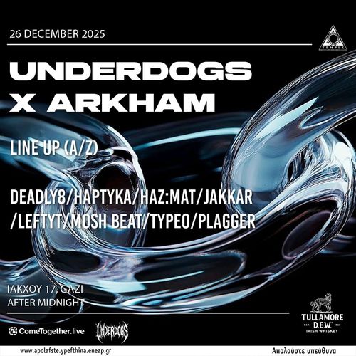 The Underdogs x Arkham - Xmas Hard Techno Invasion at Black Temple