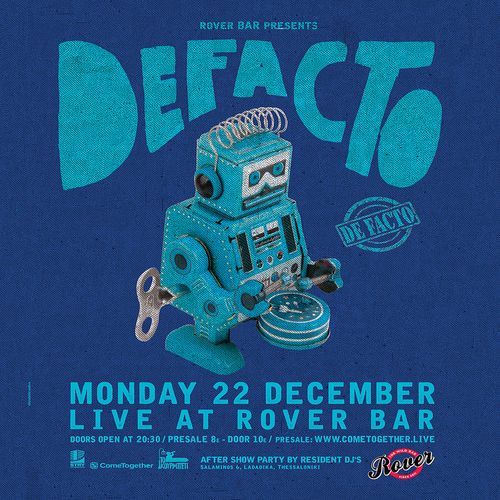 DE FACTO Live @ Rover || MON 22 DEC